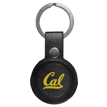 Cal Berkeley Bears AirTag Compatible Leather Key Chain