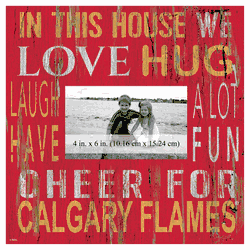 Calgary Flames 10x10 In This House Frame Sign