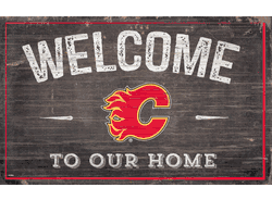Calgary Flames 11x19 Welcome to our Home Sign