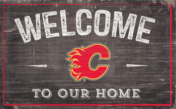 Calgary Flames 11x19 Welcome to our Home Sign