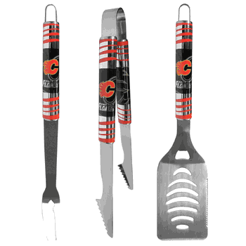 Calgary Flames 3 pc Tailgater BBQ Set