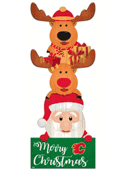 Calgary Flames 31" Santa Stack Leaner