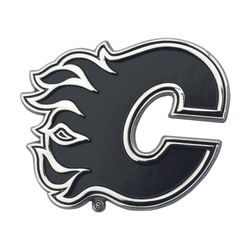 Calgary Flames 3D Chrome Metal Emblem