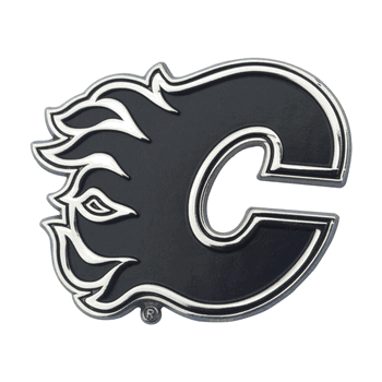 Calgary Flames 3D Chrome Metal Emblem