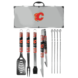Calgary Flames 8 pc Tailgater BBQ Set