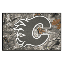 Calgary Flames Camo Starter Mat Accent Rug - 19in. x 30in.