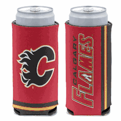Calgary Flames Can Cooler Slim Can Design