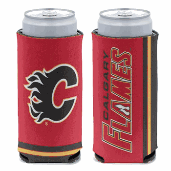 Calgary Flames Can Cooler Slim Can Design