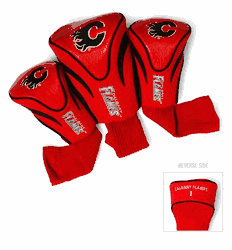 Calgary Flames Club 3 Piece Contour Headcover Set