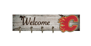 Calgary Flames Coat Hanger 6x24