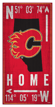 Calgary Flames Coordinate 6x12 Sign