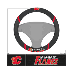 Calgary Flames Embroidered Steering Wheel Cover