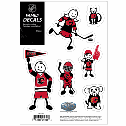 Calgary Flames Family Decal Set Small