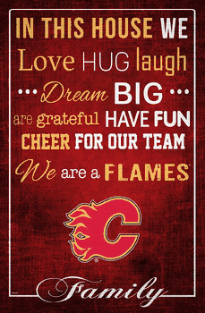 Calgary Flames In This House 17x26