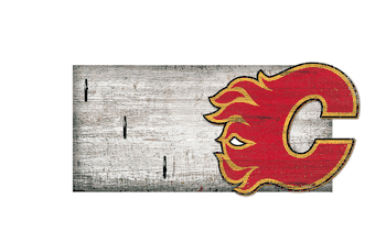 Calgary Flames Key Holder 6x12