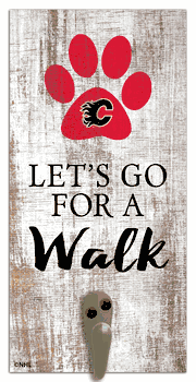 Calgary Flames Leash Holder 6x12 Sign