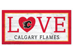 Calgary Flames Love 6x12 Sign