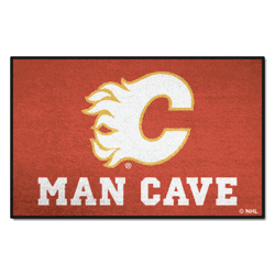 Calgary Flames Man Cave Starter Mat Accent Rug - 19in. x 30in.
