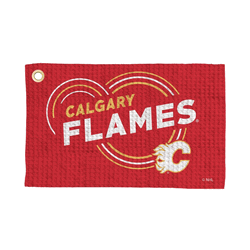Calgary Flames NHL Droplets Waffle Fan Towel 16x25 inches