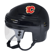 Calgary Flames SportStar NHL Hockey Player Mini Helmet - Black0 Calgary Flames SportStar NHL Hockey Player Mini Helmet - Black