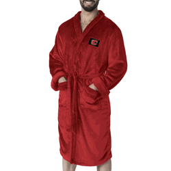 Calgary Flames NHL Red Snipe L/XL Silk Touch Robe 26x47 Inches