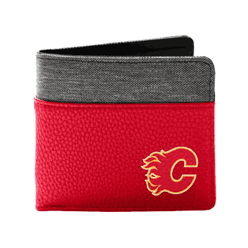 Calgary Flames Pebble BiFold Wallet LRED