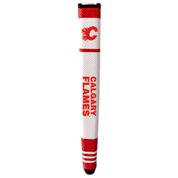 Calgary Flames Putter Grip (White with colored stripes)
