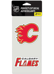 Calgary Flames Set of 2 Die Cut Decals