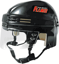 Calgary Flames SportStar NHL Hockey Player Mini Helmet - Black