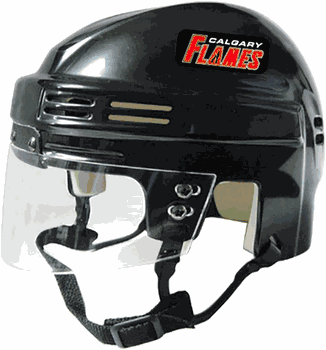 Calgary Flames SportStar NHL Hockey Player Mini Helmet - Black