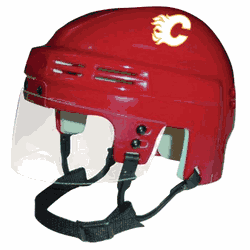Calgary Flames SportStar NHL Hockey Player Mini Helmet - Red