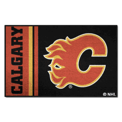 Calgary Flames Starter Mat Accent Rug - 19in. x 30in., Uniform Design