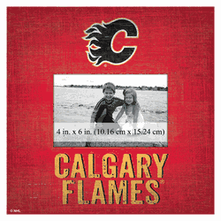 Calgary Flames Team Name 10"x10" Frame  Sign
