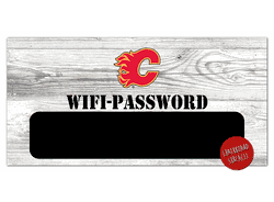 Calgary Flames Wifi Password 6x12 Sign