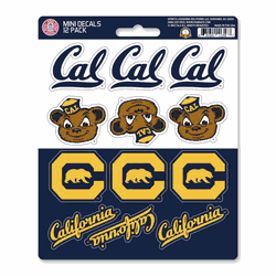 California Golden Bears 12 Count Mini Decal Sticker Pack