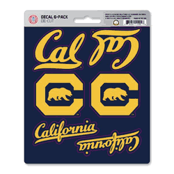 California Golden Bears 6 Count Mini Decal Sticker Pack