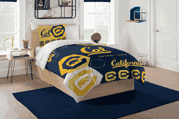 NCAA Cal Berkley Hexagon Twin Comforter Set
