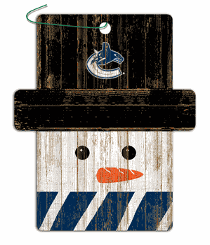 Canucks Bengals Snowman Ornament