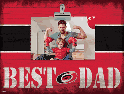 Carolina Hurricanes 10" x 8" Best Dad with Stripe Clip Frame