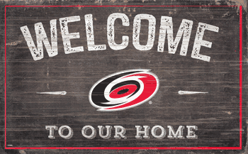 Carolina Hurricanes 11x19 Welcome to our Home Sign