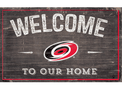 Carolina Hurricanes 11x19 Welcome to our Home Sign