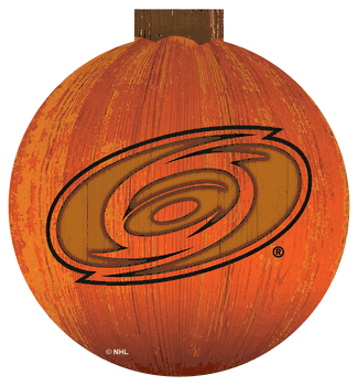 Carolina Hurricanes 12 in. Halloween Pumpkin Sign