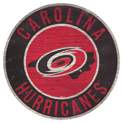 Carolina Hurricanes 12in. Circle w/State Sign