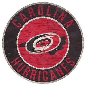 Carolina Hurricanes 12in. Circle w/State Sign