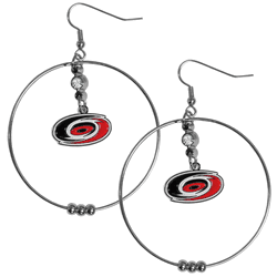 Carolina Hurricanes 2 Inch Hoop Earrings