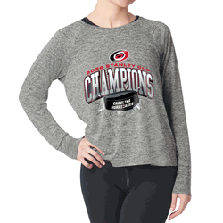 Carolina Hurricanes 2026 Stanley Cup Champions Impactor Raglan Long Sleeve Shirt Heather Grey XL