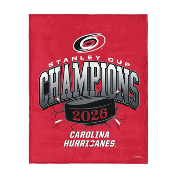 Carolina Hurricanes 2026 Stanley Cup Champions Ripper Silk Touch Throw Blanket 46x60 inches