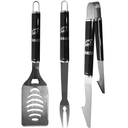 Carolina Hurricanes 3 pc Steel BBQ Set in Black