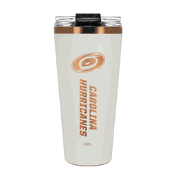 Carolina Hurricanes 32oz Crme and Copper Big Slim Tumbler with Straw