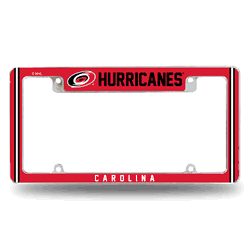 Carolina Hurricanes Alternate Design All Over Chrome Frame
